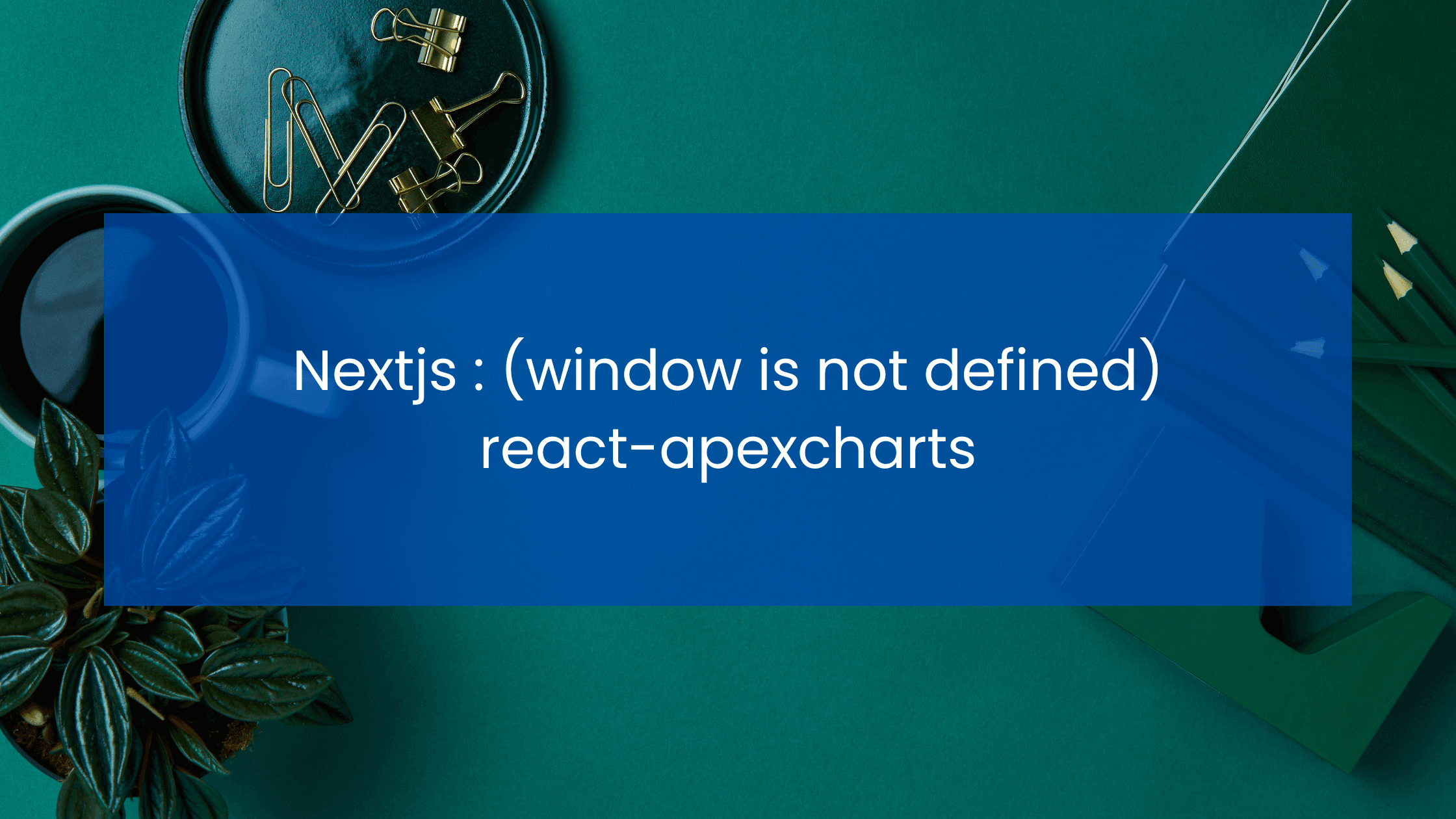 Nextjs : (window is not defined) react-apexcharts